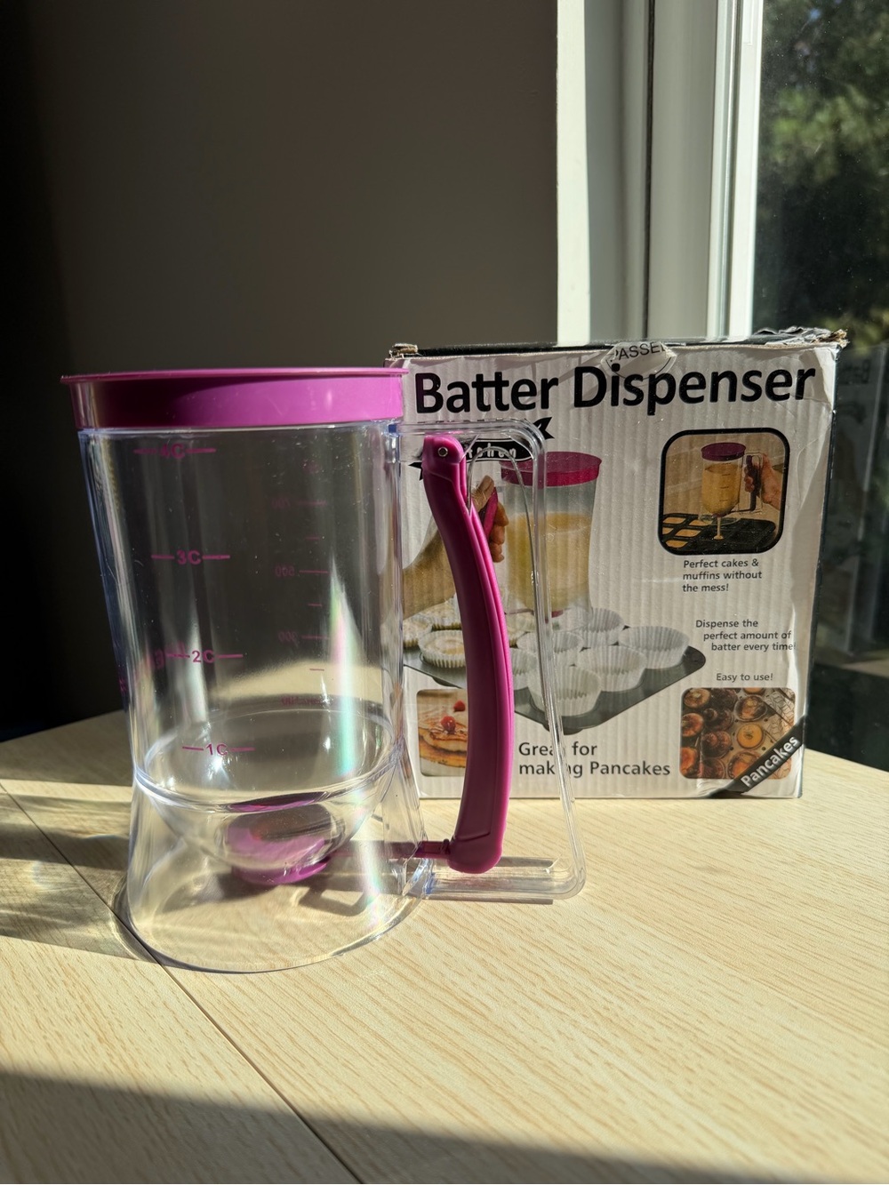 Pancake Mix Measuring Pancake Batter Dispenser with Plastic 1Pcs